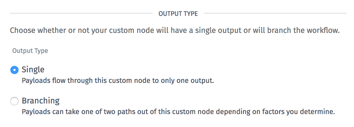Custom Node Output Type